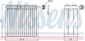 Nissens 92199 - EVAPORADOR FIAT SIENA(178)(96-)1.9