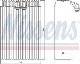 Nissens 92200 - EVAPORADOR TOYOTA CARINA E(T19#)(92