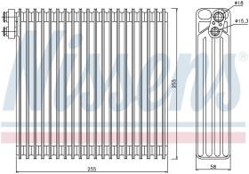 Nissens 92213 - EVAPORADOR TOYOTA COROLLA(E12#.E13#