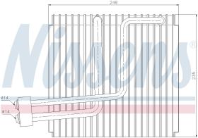 Nissens 92265 - EVAPORADOR KIA SORENTO I(BL)(02-)2.