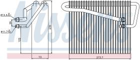 Nissens 92301 - EVAPORADOR OPEL ASTRA G(98-)1.8 I 1