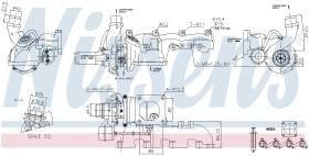 Nissens 93077 - TURBO FORD TRANSIT CONNECT(TC7)(02-