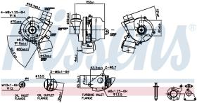 Nissens 93089 - TURBO RENAULT CLIO III(05-)1.5 DCI