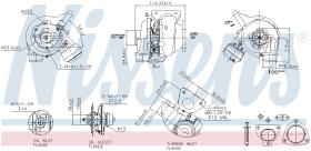 Nissens 93159 - TURBO VOLVO S80 I(TS.XY)(98-)2.4 D