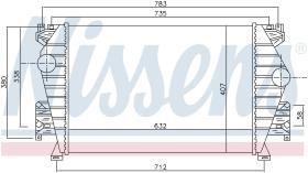 Nissens 96734 - INTERCOOLER AUDI A 8 / S 8(4D)(94-)