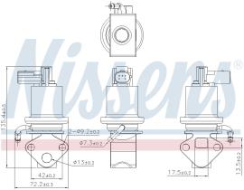 Nissens 98158 - VALVULA EGR AUDI A 2(8Z)(00-)1.4 I