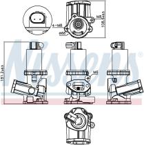 Nissens 98175 - VALVULA EGR VAUXHALL COMBO(00-)1.3