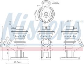 Nissens 98191 - VALVULA EGR PEUGEOT EXPERT I(22_)(9