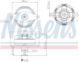 Nissens 98197 - VALVULA EGR VAUXHALL ASTRA G(98-)2.