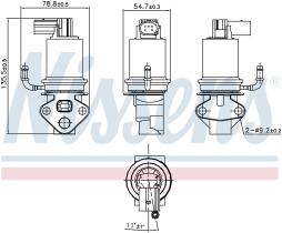 Nissens 98201 - VALVULA EGR AUDI A 3/S 3(8L)(96-)1.