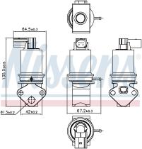 Nissens 98202 - VALVULA EGR SEAT IBIZA III(6L)(01-)