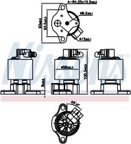 Nissens 98206 - VALVULA EGR PEUGEOT EXPERT I(22_)(9