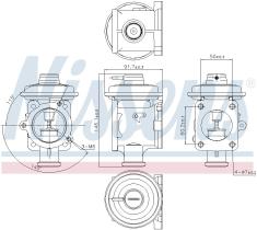  98219 - VALVULA EGR BMW X3 E83(04-)X3 3.0D