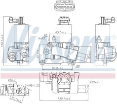 Nissens 98227 - VALVULA EGR VAUXHALL CORSA B(93-)1.