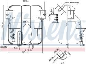 Nissens 996023 - VASO EXPANSION VOLVO BUS B7L