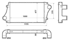 Nrf 30233 - INTERCOOLER BUS VOLVO B12 BUS 92-VO