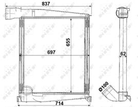Nrf 309379 - INTERCOOLER / CHARGER EVO BUS -