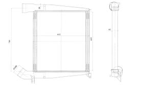 Nrf 309415 - INTERCOOLER BUS EVOBUS EVO BUS-