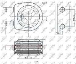 Nrf 31241 - RADIADOR ACEITE RENAULT MAGNUM 09/1