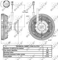 Nrf 49140 - EMBRAGUE VENTILADOR SCANIA P/G/R DC