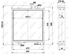 Nrf 504366 - RADIADOR ALU BRAZED FENDT