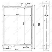 Nrf 504530 - RADIADOR ALU BRAZED FENDT FARMER