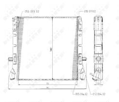 Nrf 504791 - RADIADOR SCANIA 2- 3-SERIES