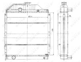 Nrf 50491 - RADIADOR CU RENAULT AGRI CERES 95