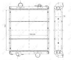 Nrf 50494 - RADIADOR CU RENAULT AGRI ET 72