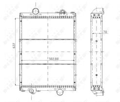 Nrf 50495 - RADIADOR CU RENAULT AGRI ET 76