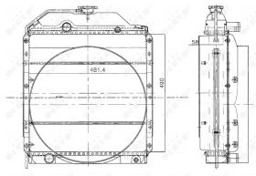 Nrf 50498 - RADIADOR CU RENAULT AGRI ET 60