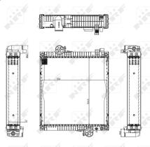 Nrf 50584 - RADIADOR ALU BRAZED JOHN DEERE 6000