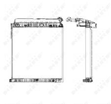 Nrf 50586 - RADIADOR ALU BRAZED MERCEDES ATEGO