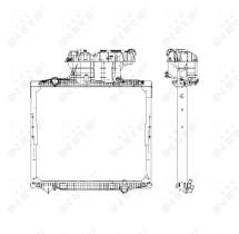 Nrf 50588 - RADIADOR ALU BRAZED MAN TGA 00-