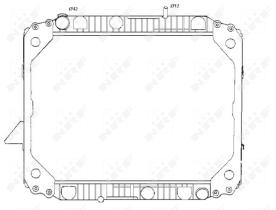 Nrf 507670 - RADIADOR CU MERCEDES LK/LN2 84-