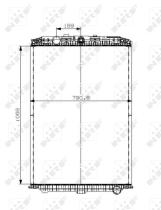 Nrf 509559 - RADIADOR ALU BRAZED DAF XF105 05-