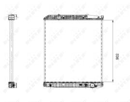  509576 - RADIADOR ALU BRAZED MERCEDES ACTROS