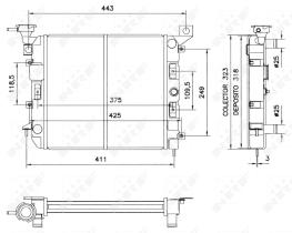  52039 - RADIADOR CU NISSAN MICRA 82-