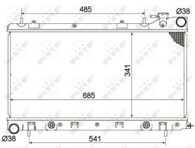  53095 - RADIADOR ALU BRAZED SUBARU FORESTER