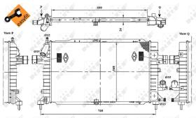  53415 - RADIADOR ALU BRAZED OPEL VAUXHALL A