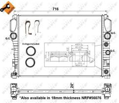  53423 - RADIADOR ALU BRAZED MERCEDES CLS280