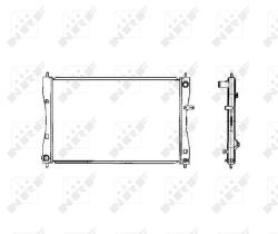  53463 - RADIADOR ALU BRAZED MITSUBISHI COLT