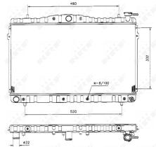  53504 - RADIADOR ALU BRAZED HYUNDAI COUPE 9