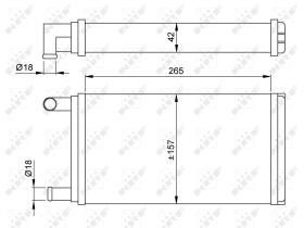 Nrf 53555 - CALENTADOR MERCEDES 207D 77-