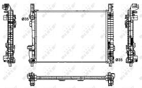  53800 - RADIADOR ALU BRAZED MERCEDES A150 0