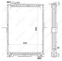 Nrf 53888 - RADIADOR ALU BRAZED MERCEDES MK 87-