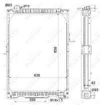 Nrf 53890 - RADIADOR ALU BRAZED MERCEDES SK 87-