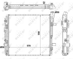 Nrf 53891 - RADIADOR ALU BRAZED MERCEDES VARIO