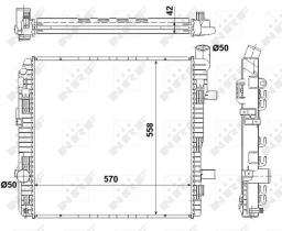 Nrf 53892 - RADIADOR ALU BRAZED MERCEDES VARIO