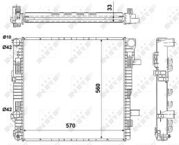 Nrf 53895 - RADIADOR ALU BRAZED MERCEDES VARIO